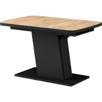 Vicco Esstisch Fenaro Goldkraft Eiche/Schwarz 120 x 80 cm ausziehbar, Model 56596