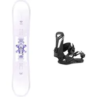 Salomon Snowboard - All-Mountain Snowboard - Pack Lotus 2026 für Damen aus Wolle - Weiß