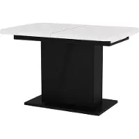 Vicco Esstisch Fenaro Weiß/Schwarz 120 x 80 cm ausziehbar, Model 56584