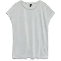 Vero Moda Sarah Ava Damen Top mit Rundhalsausschnitt, luftige Passform