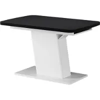 Vicco Esstisch Fenaro Schwarz/Weiß 120 x 80 cm ausziehbar, Model 56600