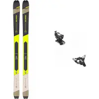Salomon - Tourenski - Tourenski-Set Mtn 84 Pure Rainy/Lime 2024 für Herren aus Wolle - Grau