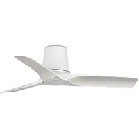 Faro Hey S Deckenventilator, weiß, DC-Motor, leise, Ø90 cm - , Hey S, Weiß, für Wohnzimmer, Kunststoff, Modern