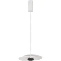 Nova Luce LED Pendelleuchte Olea dimmbar 16W warmweiss 3000K Weiß Aluminium Ø35cm 9580694
