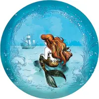 Komar Fototapete "Vlies selbstklebend - Ariel Dreaming - Größe 125 x 125 cm" bedruckt glatt Kinderzimmer