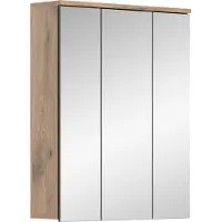 Ebuy24 Spiegelschrank Mason BxHxT 60 x 77 cm x 18 cm eiche X12B9725