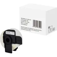 Markenlos Etikettenrolle 5D11208-WT 90 mm Schwarz, Weiss