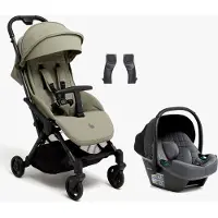 Beemoo Easy Fly Lux 4 Buggy inkl. Route i-Size Babyschale, Spring Green/Mineral Grey