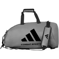 Adidas 2in1 Tasche PolyurethanCombat Sports M, grau/schwarz