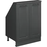 Vicco Dachschrägenschrank Rion, mit 2 Türen, Anthrazit Landhaus/Anthrazit/Anthrazit