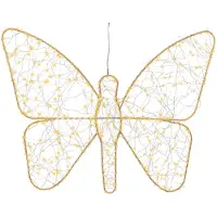 Pflanzen-Kölle LED Schmetterling, 436 LEDs, gold, Höhe ca. 43 cm