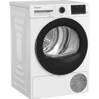 Whirlpool C WD 93M WBS IT, Freistehend, Frontlader, Wärmepumpe, Weiß, Tasten, Drehregler, Schwarz