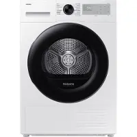 Samsung DV90DG52A0AH, Freistehend, Frontlader, Wärmepumpe, Weiß, Drehregler, Berührung, Glastür