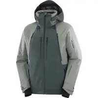 Salomon - Wasserdichte und warme Skijacke - Spectral Jacket M Green Gables/Sedona Sage für Herren - Größe M - Grün