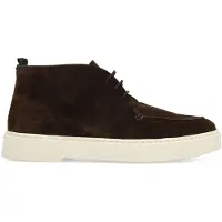 Manfield Braune Schnürboots aus Veloursleder | Größe 40
