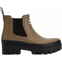 Barbour Gummistiefel Halton Chelsea Welly Damen Military Brown Black-Schuhgröße 41