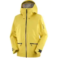 Salomon - Wasserdichte Skijacke - Absolute 3L Jkt M Cress Green für Herren - Größe L - Gelb