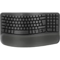 Logitech 920-012293, Volle Größe (100%), Kabellos, RF Wireless + Bluetooth, Membran Key Switch, QWERTY, Graphit