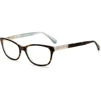 Kate spade HAZEN Damen-Brille inkl. Gläser Vollrand Butterfly Acetat-Gestell 49/16/140, braun