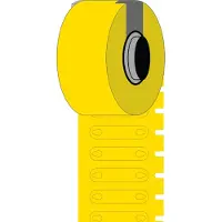 Brady BM-2-7599-YL-R, Rapido(TM), Kabelmarkierer, beschichtetes Polyethylen, Gelb, matt, 23.00 x 5