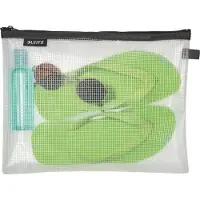 Leitz 40260095, Uni, Zubehörtasche, Groß, Reißverschluss, Wasserfest, Schwarz