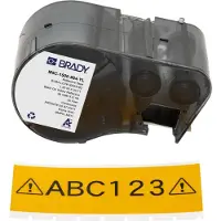 Brady M5C-1500-584-YL, reflektierendes Vinylband, Schwarz auf Gelb, 38.10 mm x 6.10 m, permanent
