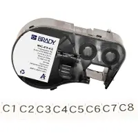Brady M4C-475-412, Polypropylen, Schwarz auf weiss, 12.07 mm x 6.10 m, nicht klebend, Endlos