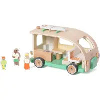 Rappa Holz-Steckspielzeug „Wohnmobil“ in einer Schachtel (26 x 16 x 15 cm)