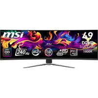 MSI MPG 491CQPX QD-OLED, 124,5 cm (49"), 5120 x 1440 Pixel, Dual QHD, QD-OLED, 0,03 ms, Schwarz