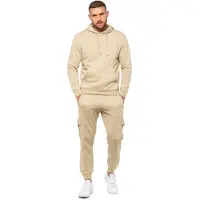 Enzo | Herren Pullover Hoodie Trainingsanzug Set - Stein
