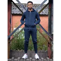 Enzo | Herren Zip Up Hoodie Trainingsanzug Set - Navy