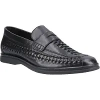 Hush puppies Bowie Leder Herren Schwarze Slipper