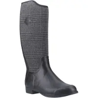 Muck Boots Derby Tall Gummi Damenstiefel Schwarz/Karo Winter kniehoch