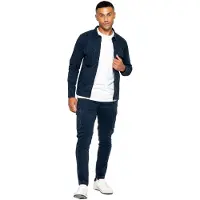 Enzo | Herren Cargo-Trainingsanzug-Set - Navy
