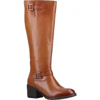 Hush puppies Heidi Leder Damen Tan Leder Stiefel