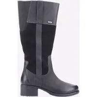 Hush puppies Samara Damenstiefel Aus Schwarzem Wildleder