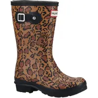 Hunter Regenstiefel Unisex Leopard Braun Gummi