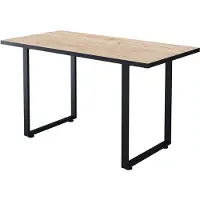 Vicco Esstisch Livorno Schwarz/Goldkraft Eiche 140 x 70 cm, Model 55614