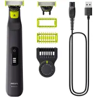 Philips OneBlade Pro 360 QP6542/15 Face + Body, Waschbar, Akku, Schwarz, Limette