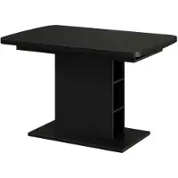 Vicco Esstisch Fenaro Schwarz 120 x 80 cm mit offenen Fächern, Model 56481