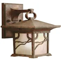 Kichler Elstead Morris Außen-Außenwandleuchte E27 21cm Distressed Kupfer IP44
