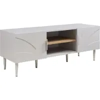 En.casa Fernsehtisch 'Starvili' mit 2 Türen 120 x 40 x 45 cm Beige