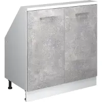 Vicco Dachschrägenschrank Rion Beton mit 2 Türen, Model 56172