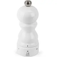 Peugeot Pfeffermühle PARIS 12cm Weiß Buchenholz Lackiert uSelect Stahlmahlwerk