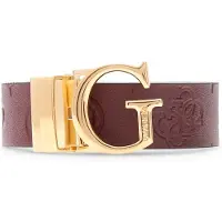 GUESS Gürtel Jena Adjustable And Reversible Pant Belt W80 Wine Multi - kürzbar