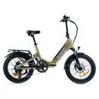 ENGWE L20 3.0 Boost Elektrisches Klapfahrrad - E-Bike - 20 Zoll - 250W Motor - 7 Gänge - 135 km Reichweite - Hydraulische Scheibenbremsen - Champagner
