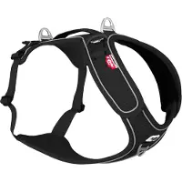 Curli Belka Basic Hundegeschirr, schwarz - Größe 3XL: Brustumfang 70,2 – 78,9 cm