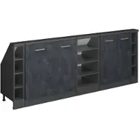 Vicco Dachschrägenschrank-Set Rion, 5er Set, Schwarz Beton/Anthrazit/Anthrazit
