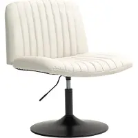 SVITA EMILY Loungesessel höhenverstellbar drehbar mit Stoffbezug Beige