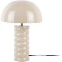 Leitmotiv - Tischleuchte Gracio - Warmes Grau - Ø30cm Tischlampe - Nachttischlampe, Wohnzimmer, Schlafzimmer